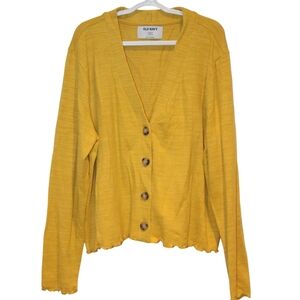 3/$25 🏷 Old Navy Gold Yellow Cardigan Size 14/16